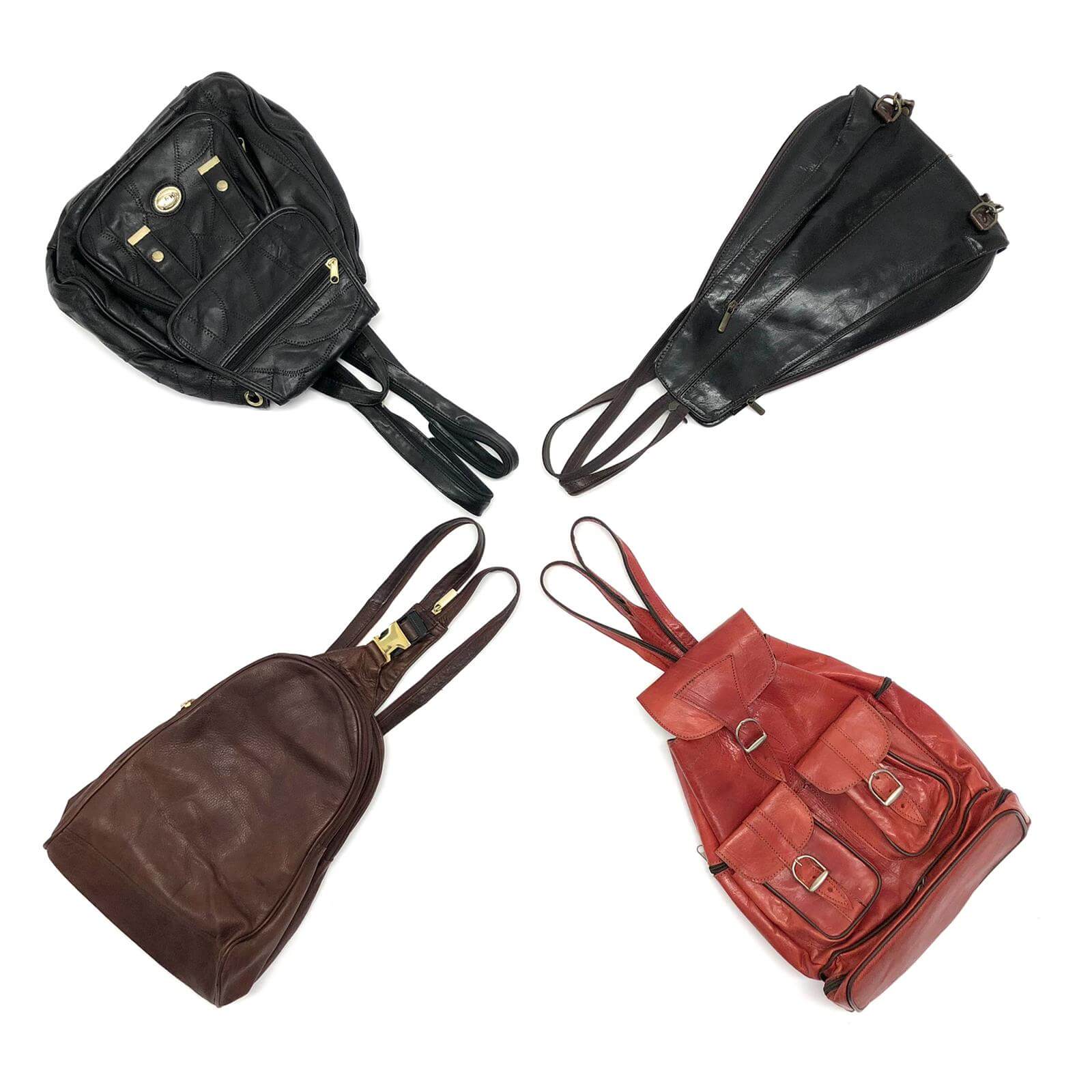 Vintage Wholesale Leather & Leather Style Backpacks - Image 3
