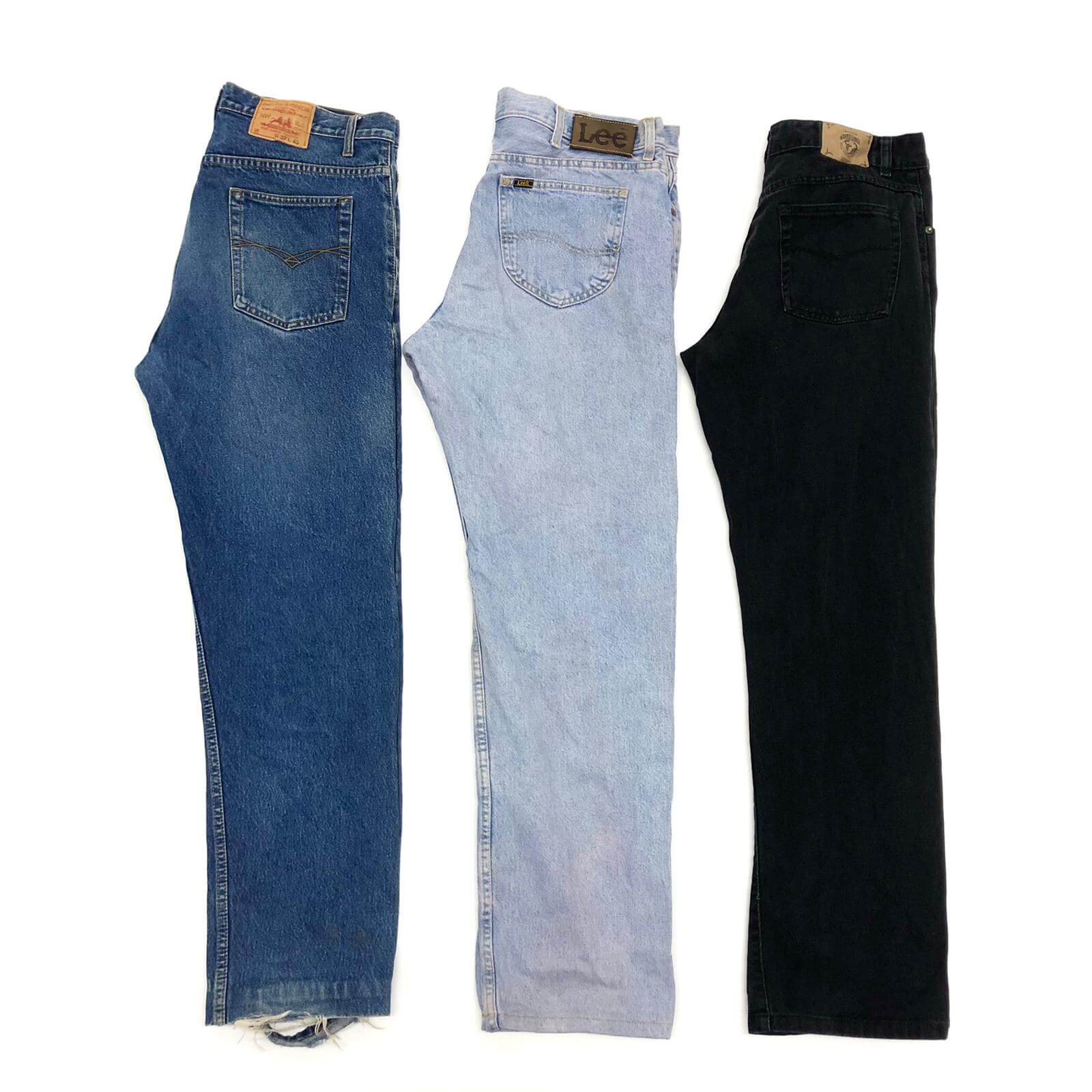 Vintage Wholesale Mens 90s Jeans Wrangler Lee mix Jeans - Image 3