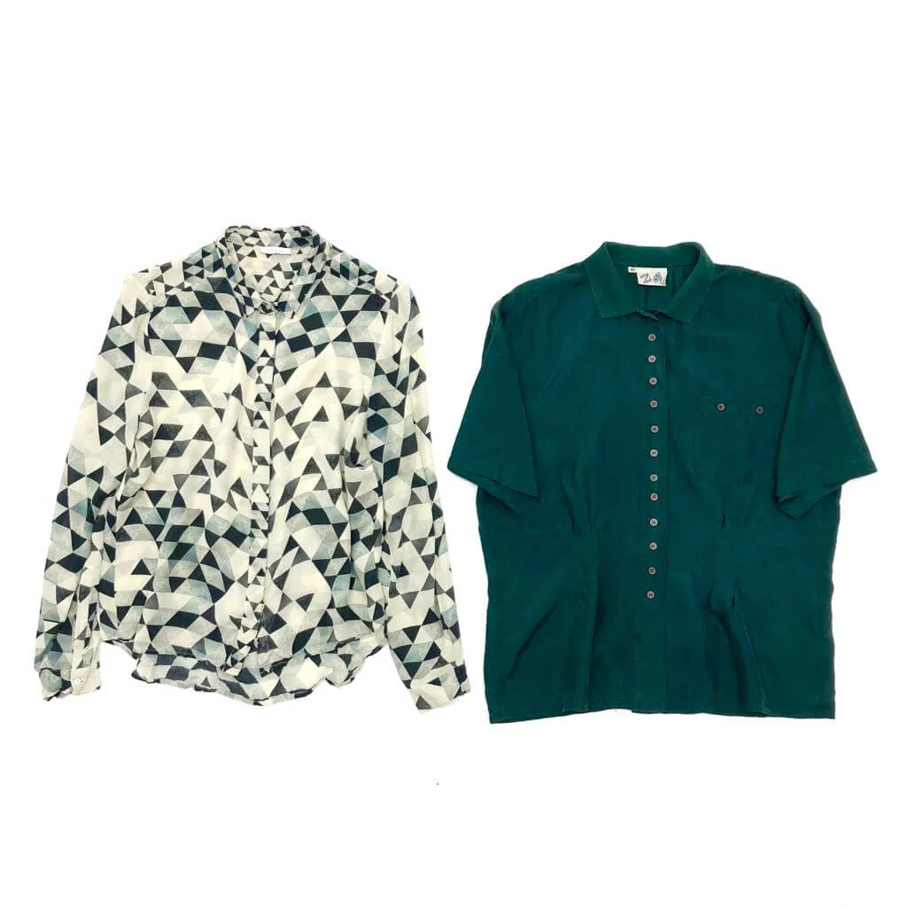 Vintage Wholesale Silk Blouse Mix - Image 4