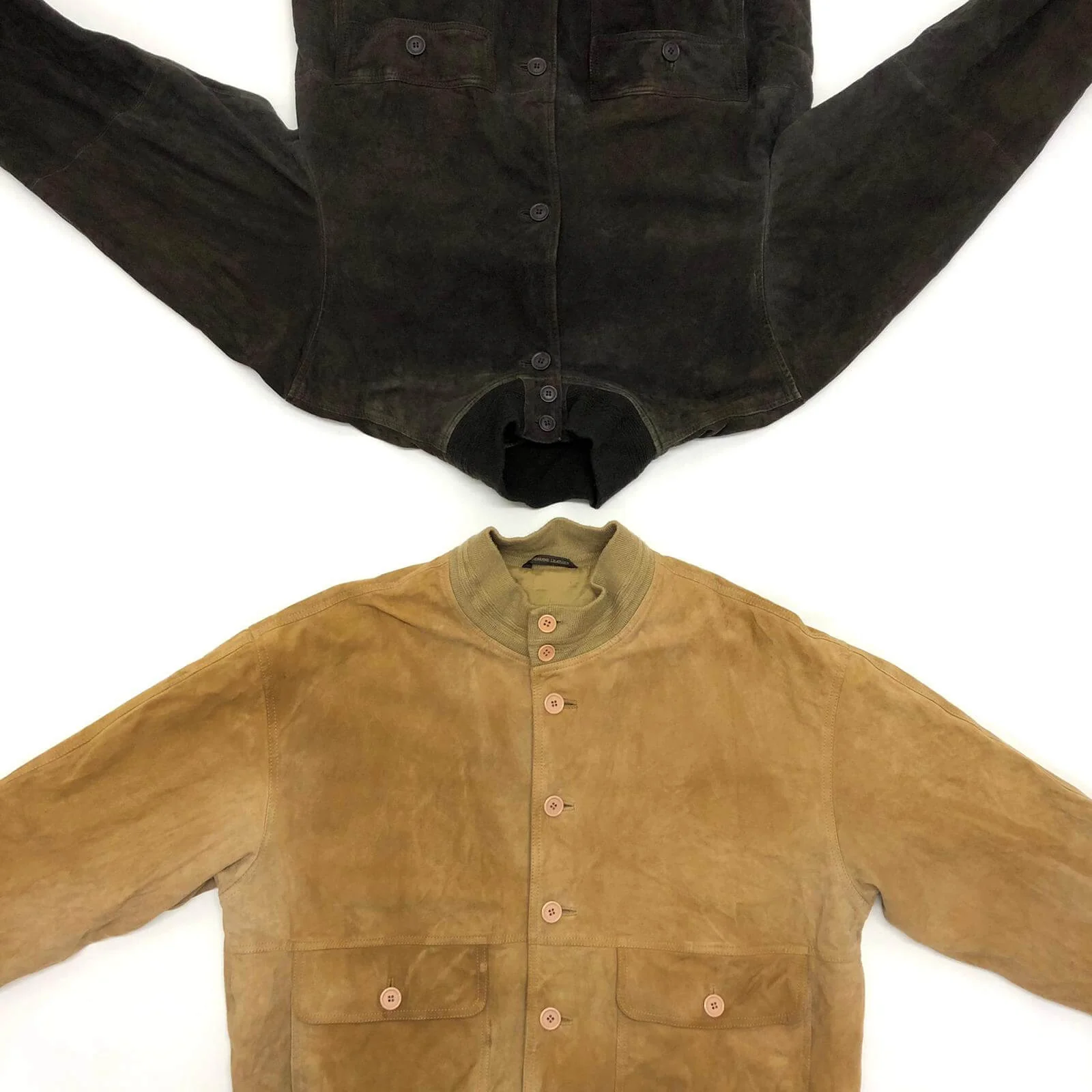 Vintage Wholesale Suede Bomber Jackets - Image 3