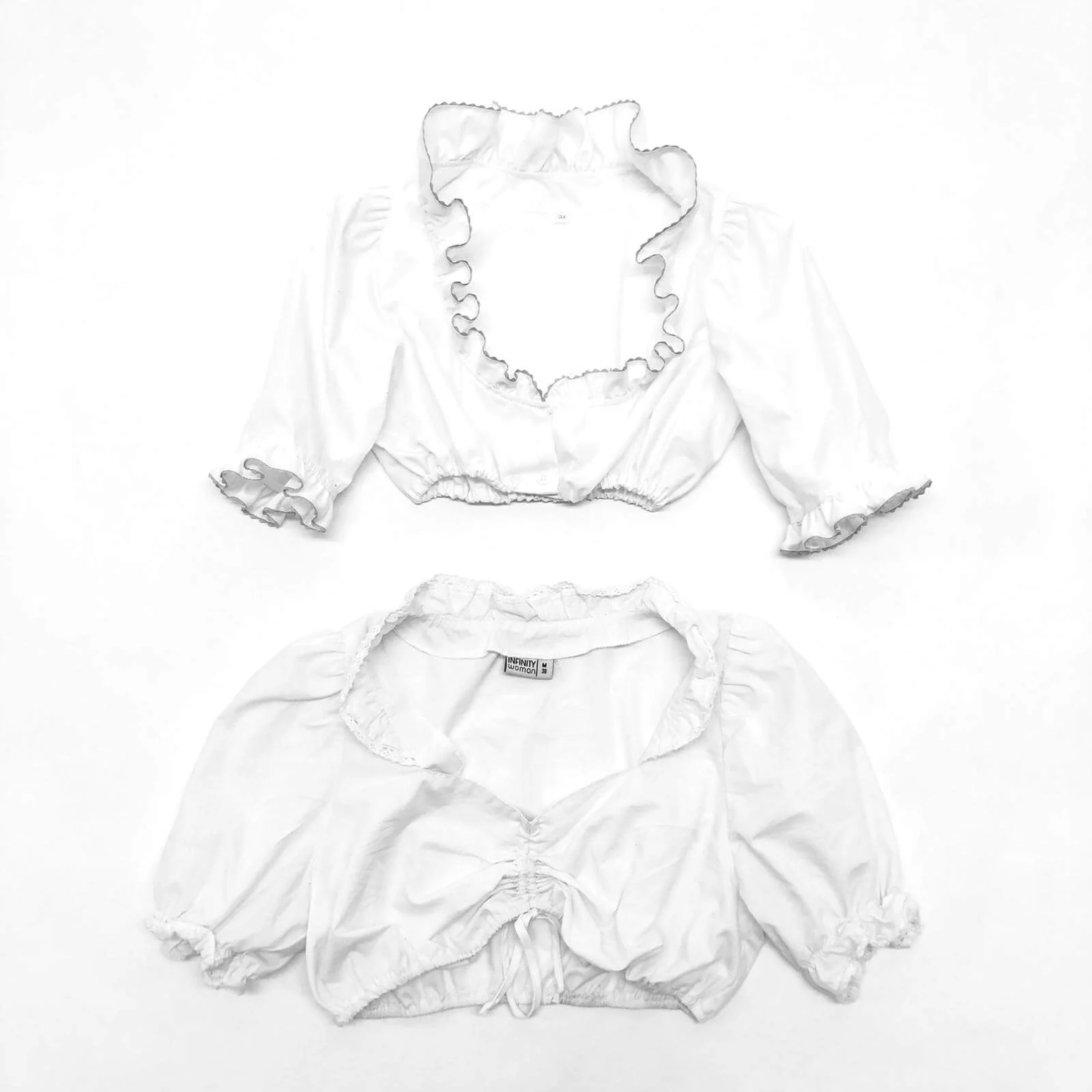 Vintage Wholesale White Blouses - Image 3
