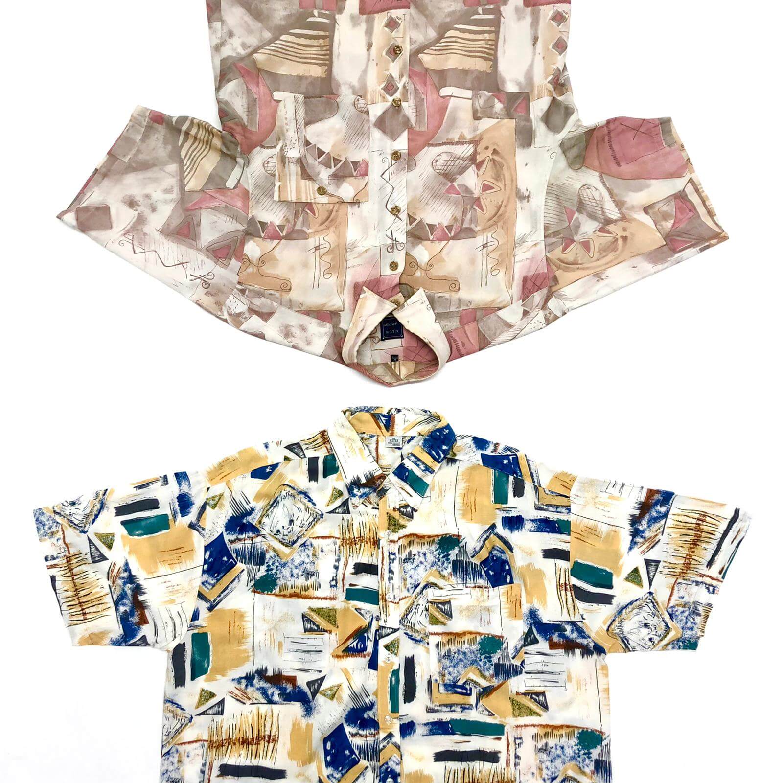 Vintage Wholesale 90's Printed Crazy Pattern Shirts - Image 4