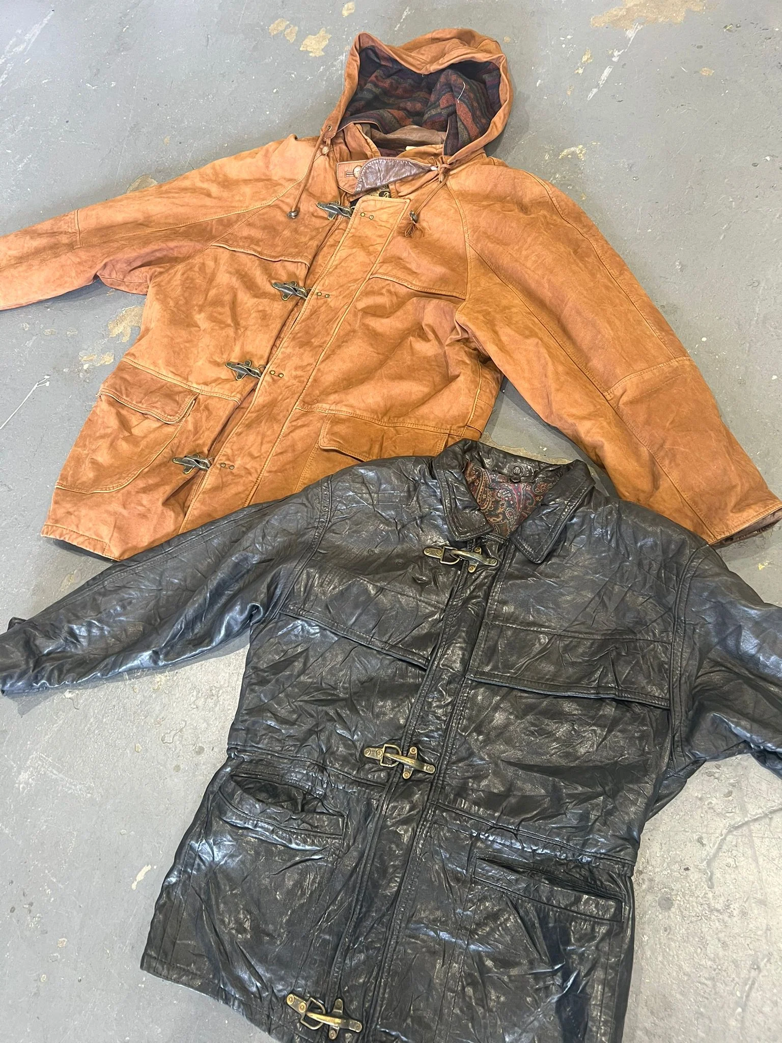 Vintage Wholesale Leather Fireman Jackets - Image 2