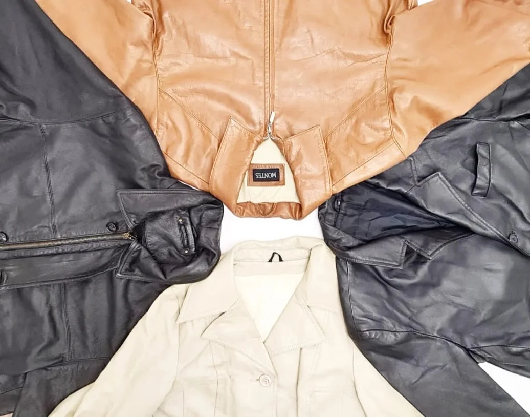 Vintage Wholesale Nappa 70's Long Leather Jackets - Image 2