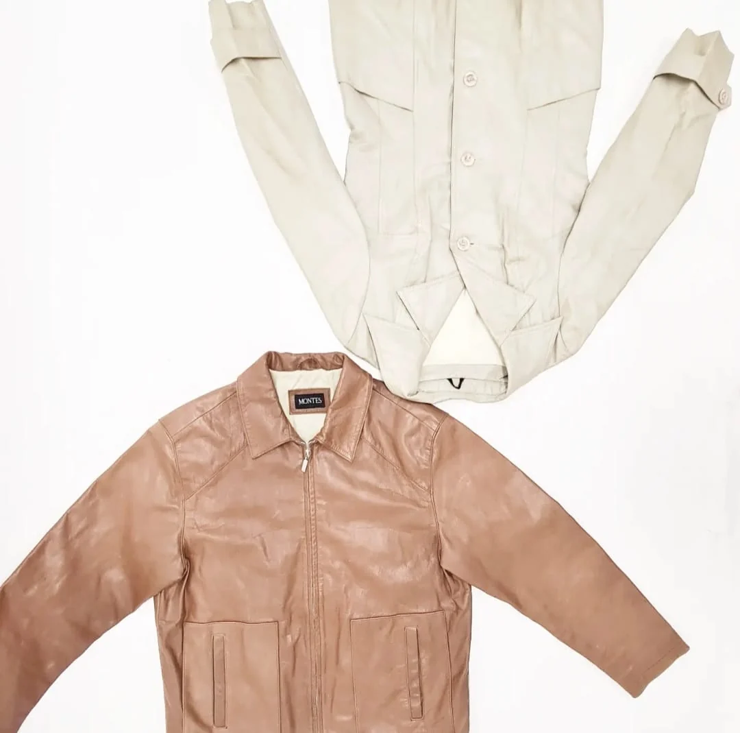 Vintage Wholesale Nappa 70's Long Leather Jackets - Image 3